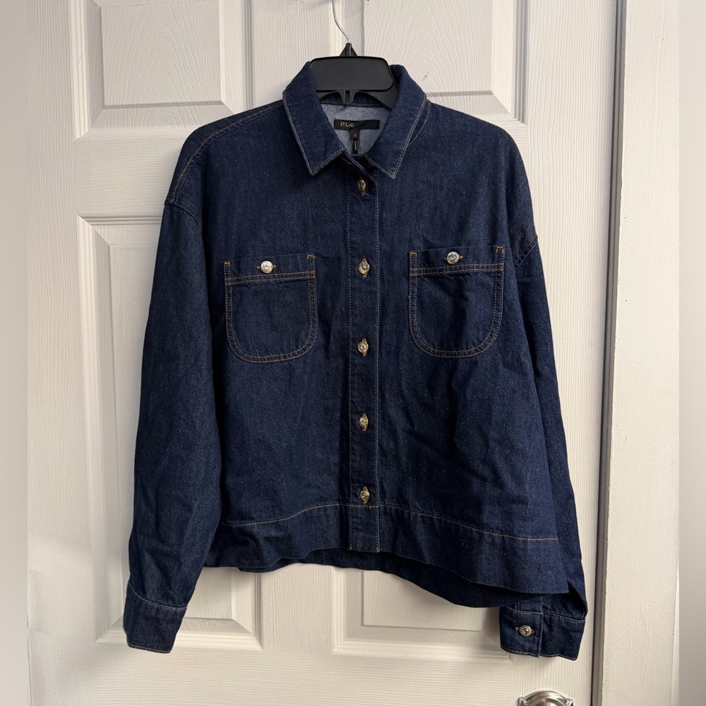 Cipass Denim Button-Up Jacket - Picture 4 of 7
